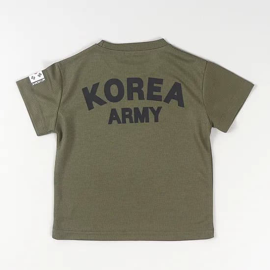 아동 로카 반팔 티셔츠 여름 쿨론 100호 카키 1개