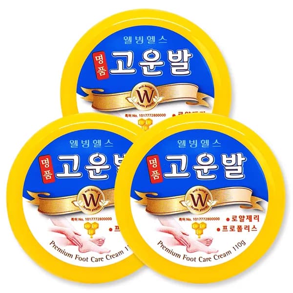 웰빙헬스 고운발 풋크림 110g 1개입 3개