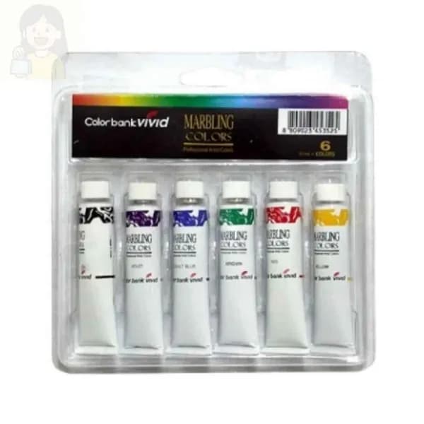 종이나라 비비드 마블링물감 6색세트 12ml 1개 9,700원