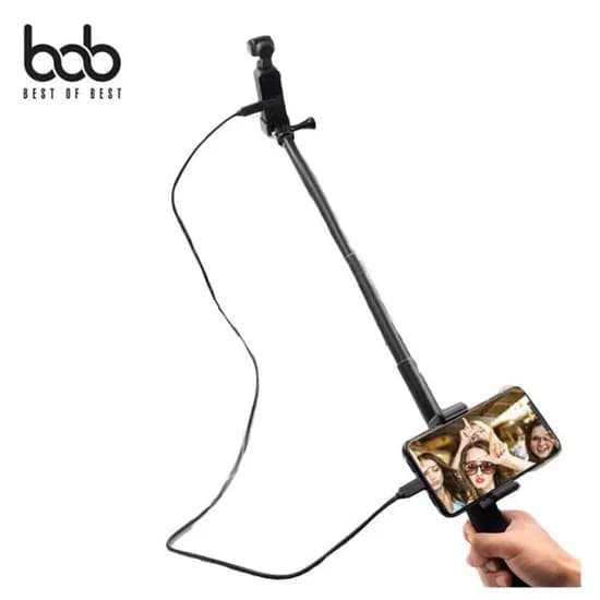 비오비 bob DJI 오즈모포켓 전용 스마트폰 듀얼거치 셀카봉 ST-1104947, 30~94cm, 1개