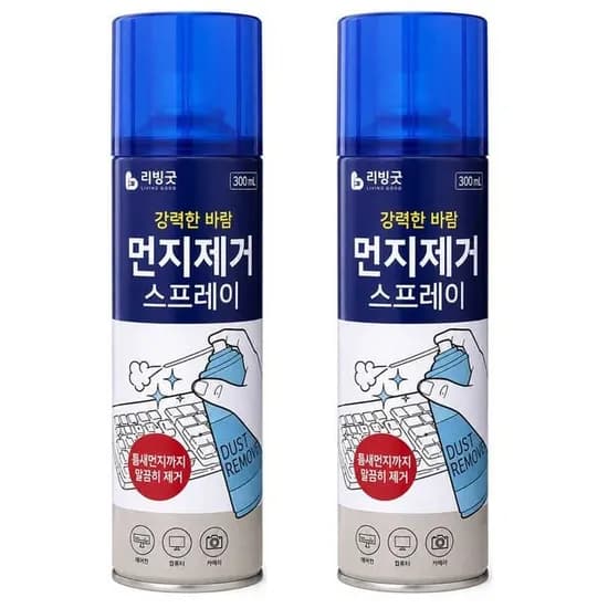 리빙굿 먼지제거 스프레이, 300ml, 2개