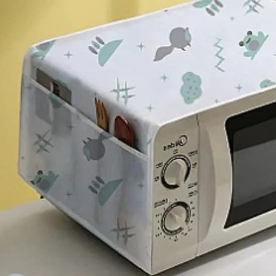 전자레인지 방수 덮개, 화이트그린, 2개