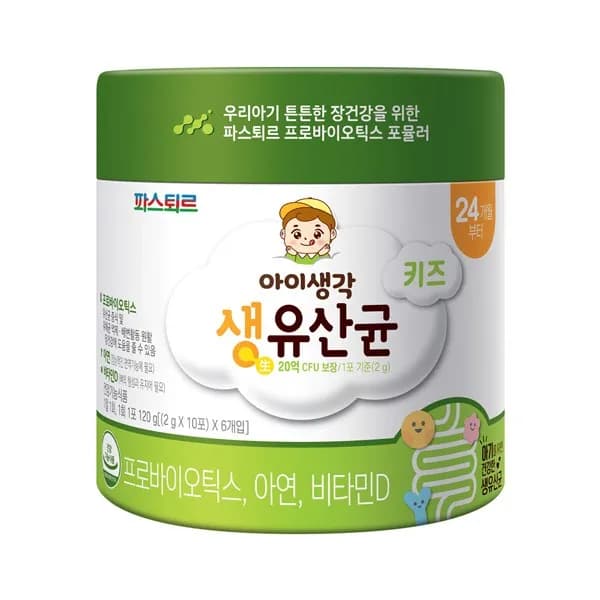 파스퇴르 아이생각 키즈 생유산균 60포
