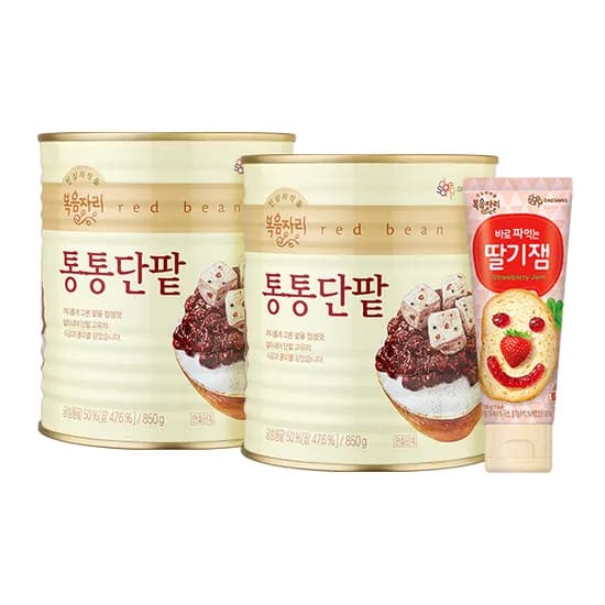 복음자리 통통단팥 850g 2개 외 짜먹는 딸기잼 100g 1개