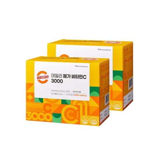 광동 비타500 메가비타민C 3000, 2박스, 90포
