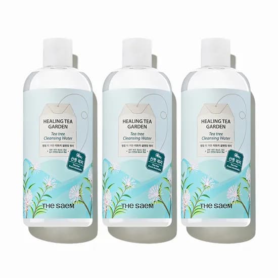 더샘 힐링 티 가든 티트리 클렌징 워터 500ml 3개