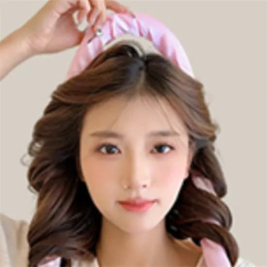 굿픽몰 웨이브 헤어롤 스펀지, 블루, 1개