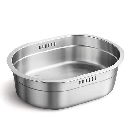 이녹스프랑 올스텐 물빠짐 타원 설거지통, 타원형, 9L, 1개