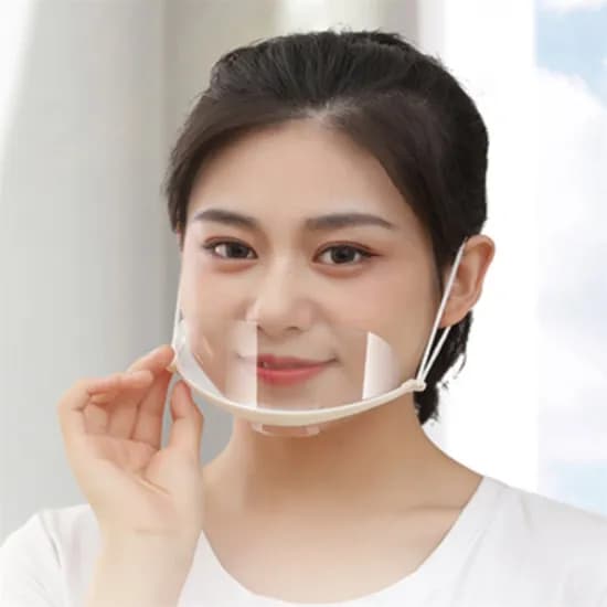 조리용 위생마스크 투명 20x20x7.5cm 10P 10개