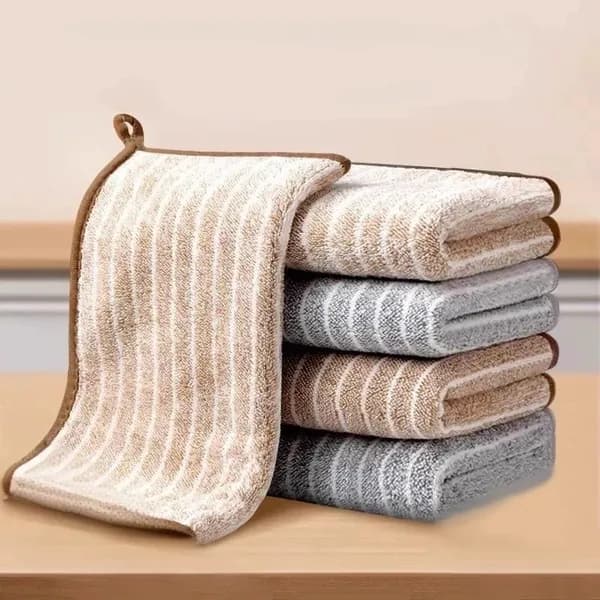 펀토피아 대나무 행주 수세미 브라운 25x25cm 10개