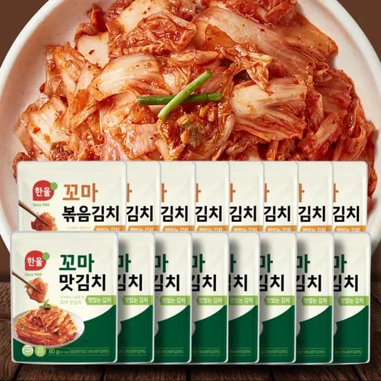 한울 꼬마김치 볶음김치 100g 8봉 외 꼬마 맛김치 80g 8봉