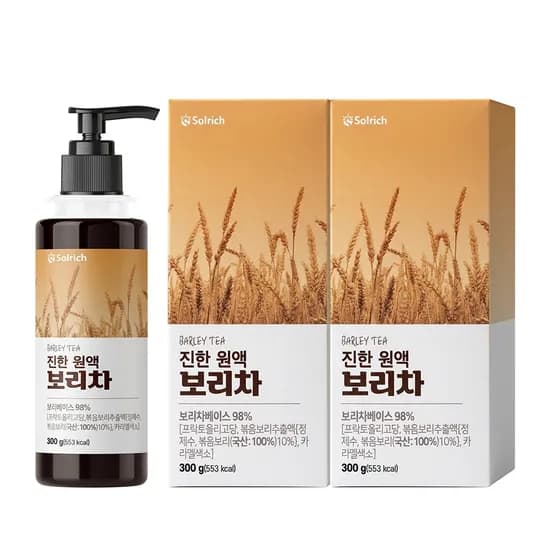 솔리치 진한 원액 보리차 300ml 2개