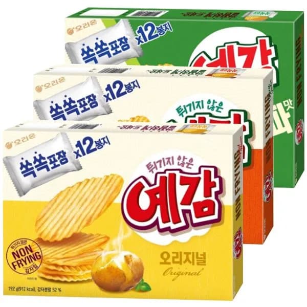 오리온 예감 오리지널 + 치즈그라탕 + 볶음양파맛 1세트 11,900원