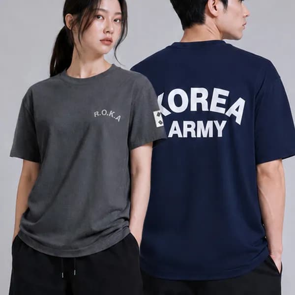 남녀공용 ROKA 쿨링 냉감 반팔티 그레이 105