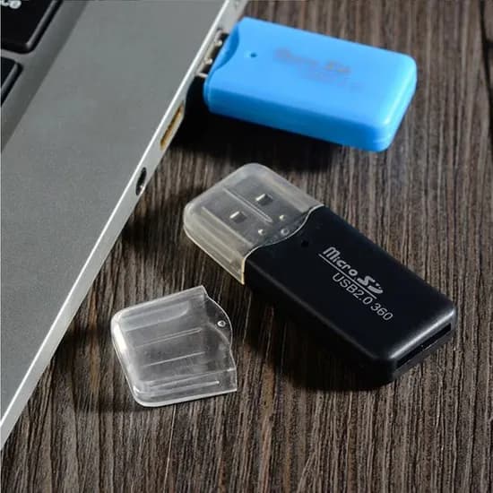 USB 2.0 카드 리더 마이크로 micro SD 블랙박스 내비게이션 전용 리더기, 1개
