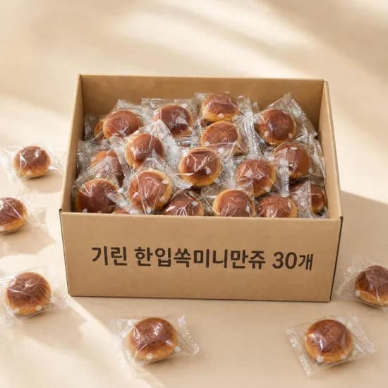 롯데제과 기린 한입 밤만쥬, 25g, 30개, 1개