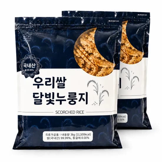 우리쌀 달빛누룽지 3kg 2개