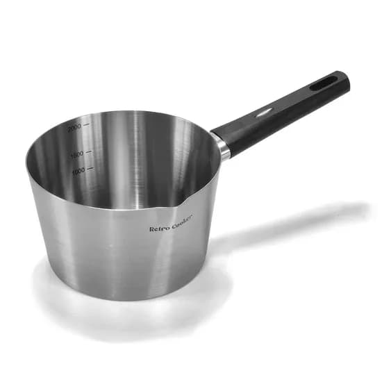 키친아트 IH 인덕션 레트로 스텐 편수 냄비 18cm 1개
