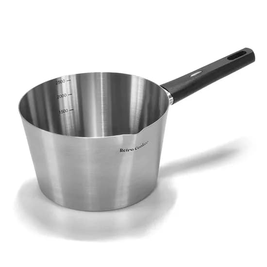 키친아트 IH 인덕션 레트로 스텐 편수 냄비, 20cm, 1개