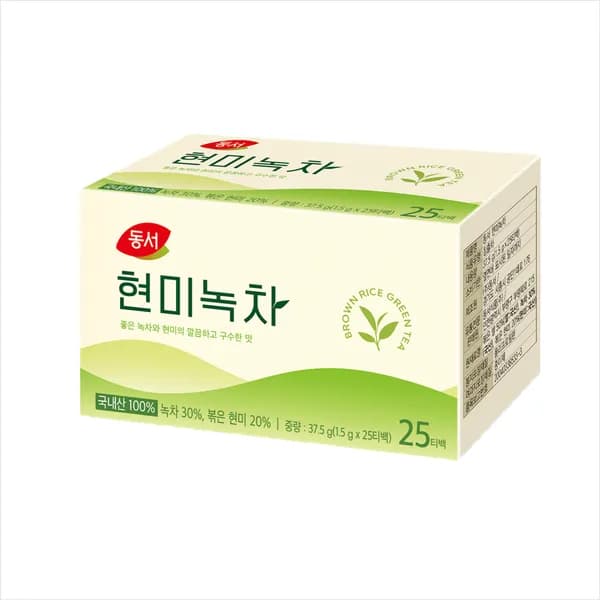 동서식품 좋은차 현미녹차 1.5g 25개 5개