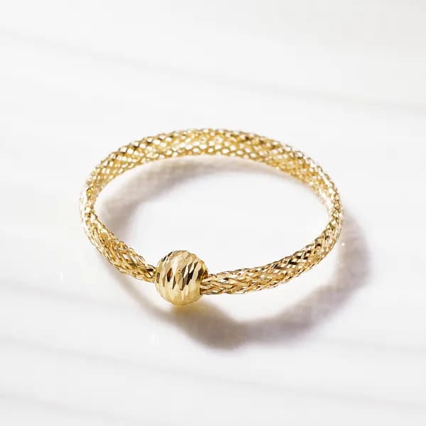 펠리체골드 이태리 18K 오메가 볼 반지 옐로우골드 FREE 1개 125,100원