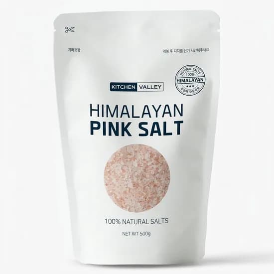 키친밸리 히말라야 핑크솔트 소금 암염 가는입자소금 500g 1개