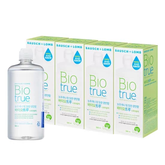 바슈롬 바이오트루 렌즈세척액 500ml 4개