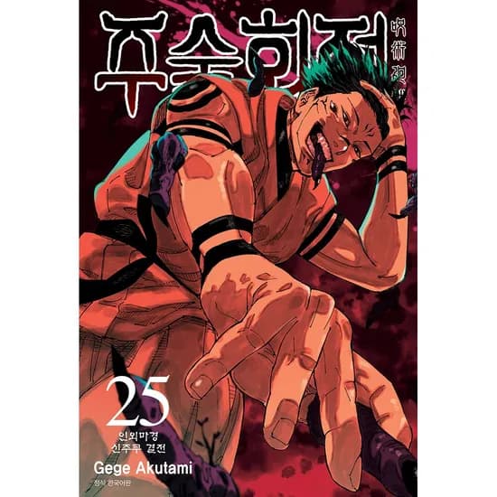 주술회전 25, 저자 아쿠타미 게게, 이정운 옮김, 출판사 서울미디어코믹스(서울문화사)