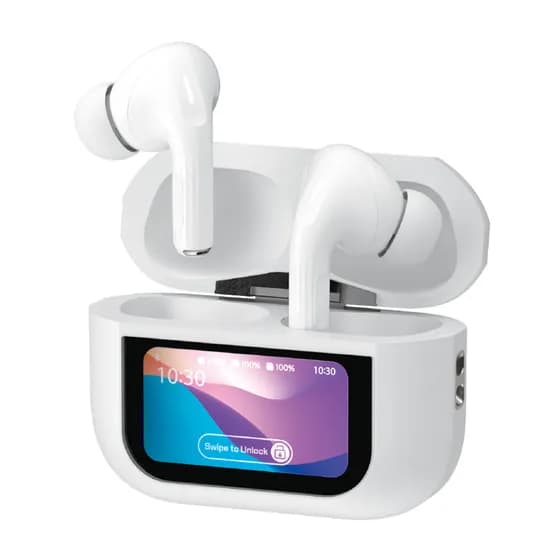 팬톤 LCD 디스플레이 노이즈캔슬링 블루투스 이어폰 BT350A 화이트 1개