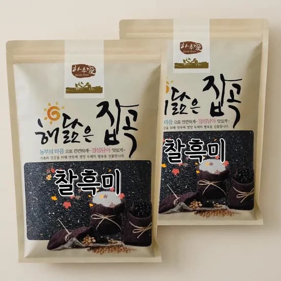 국내산 찰흑미 2025년산 2kg 2개