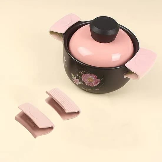 열차단 실리콘 냄비 손잡이, 1개