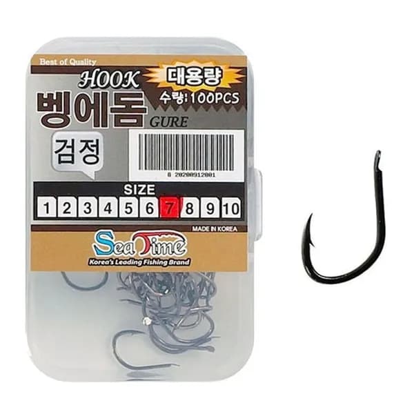 씨타임 벵에돔바늘 벌크박스 2호 1개