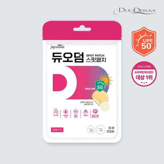 듀오덤 스팟패치 혼합형, 12mm, 10mm, 36매, 1개