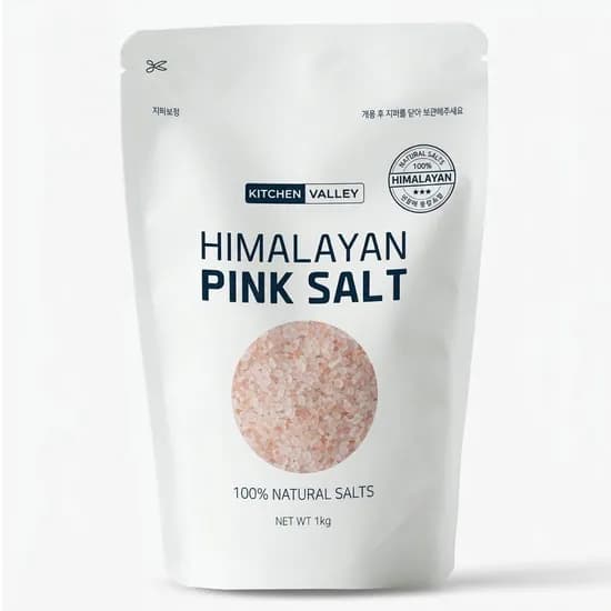 키친밸리 히말라야 핑크솔트 암염 굵은입자 1kg 1개