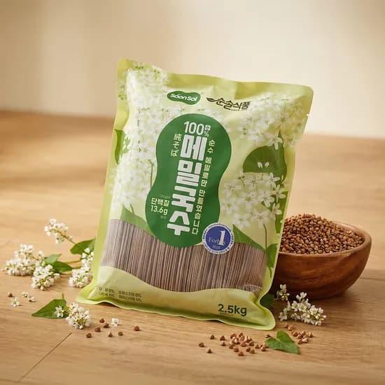 순솔 메밀면 메밀국수 대용량 2.5kg 1개