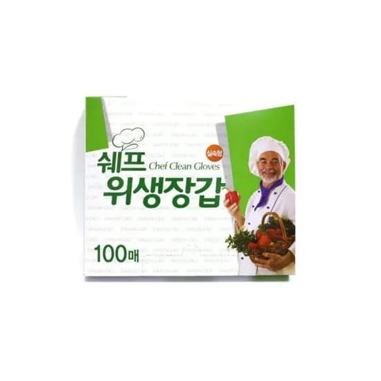 쉐프 위생장갑 실속형, 100매, 1개