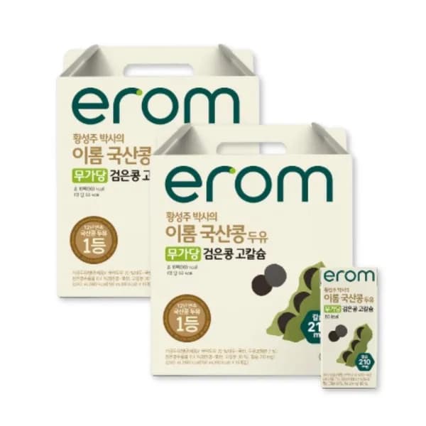 이롬 황성주 국산콩두유 무가당 고칼슘 190ml 32개