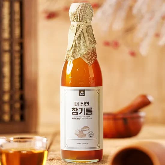 홍주부 더 진한 참기름, 저온압착, 당일착유, 350ml, 1병