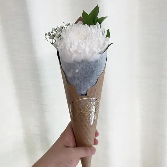오후의 꽃 아이스크림꽃 미니 꽃다발 아이스크림꽃, 대국, 1개