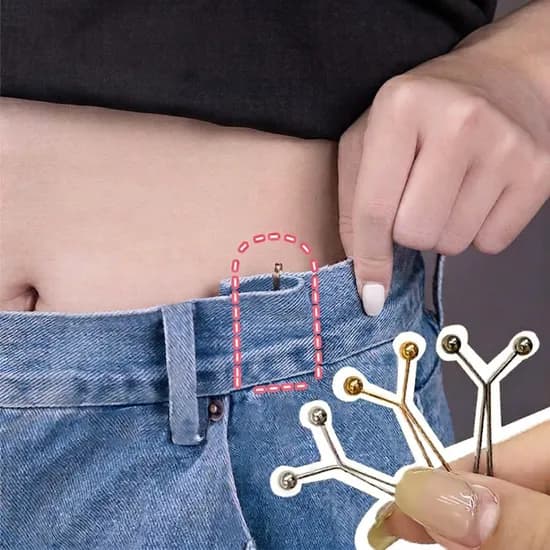 팬츠 조절 클립, 실버, 20개