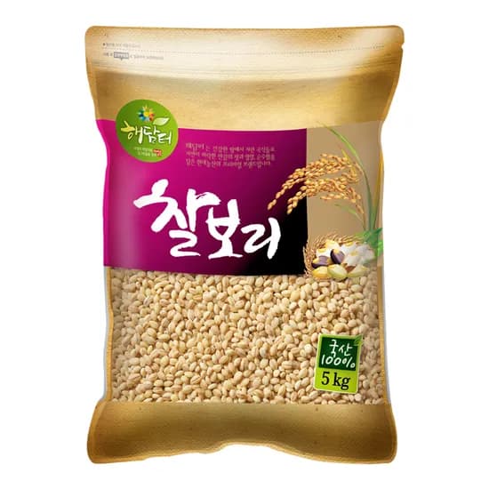 현대농산 국내산 찰보리 보리쌀, 5kg, 1개