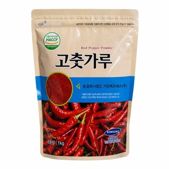가온 고춧가루 중국산 고운가루용 1kg 1개