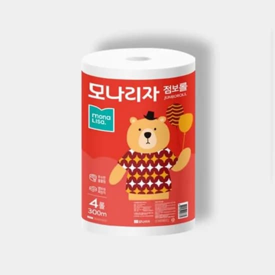모나리자 점보롤 2겹 300m 4롤 1팩