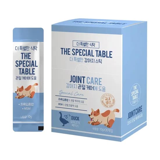 특별한식탁 짜먹는 강아지 간식 스틱, 관절케어, 300g, 2개