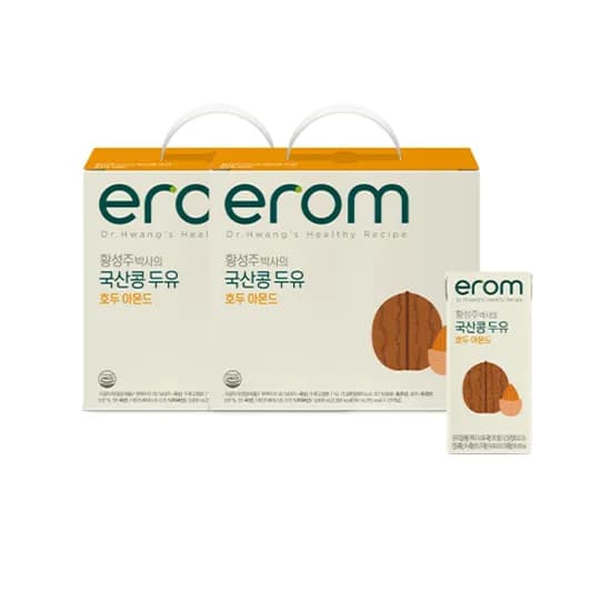 이롬 국산콩 호두아몬드 두유 190ml 40개