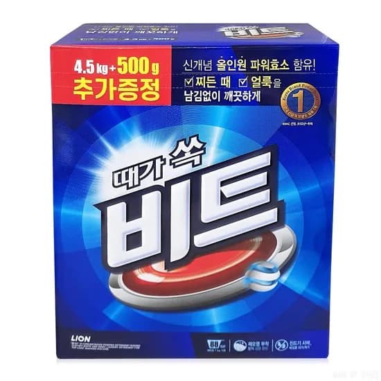 비트 세탁세제 가루세제 5kg 1개