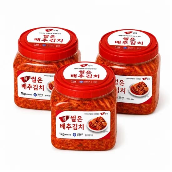 원김치 썰은배추김치 1kg 3개
