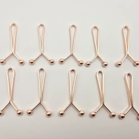바지 허리 조절 클립, 로즈골드, 10개