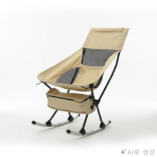 2WAY 릴랙스 스윙 캠핑의자 휴대용 폴딩 체어, 1개