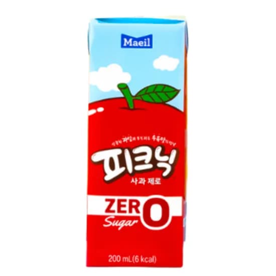 매일유업 피크닉 제로 사과 200ml 48개